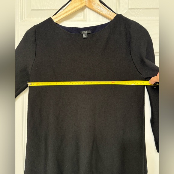 COS jersey sweater black wool blend - Picture 5 of 9